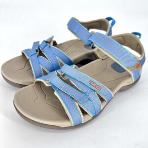Teva Tirra Strappy Hiking Sports Sandals Women's Size 7 Blue Multi #4266 Comfort